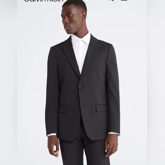 Calvin Klein Slim FIt Men's Black Blazer Sz XL - Picture 2 of 15
